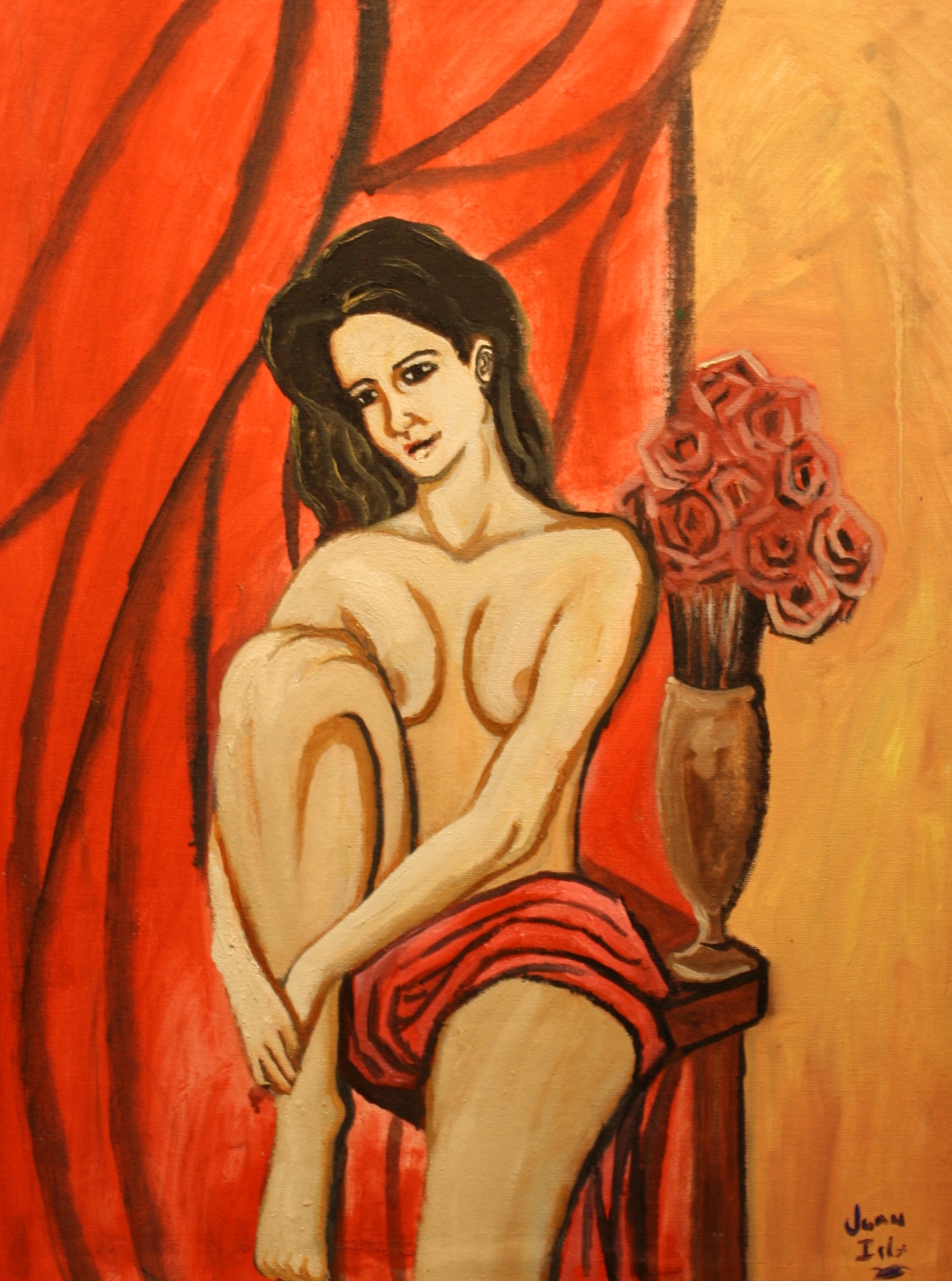 La chica de las flores